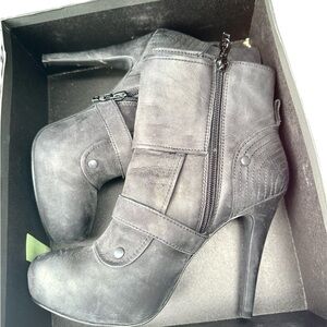 Women's Black High Heel Ankle Boots